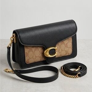 Black and Brown Coach Handbag